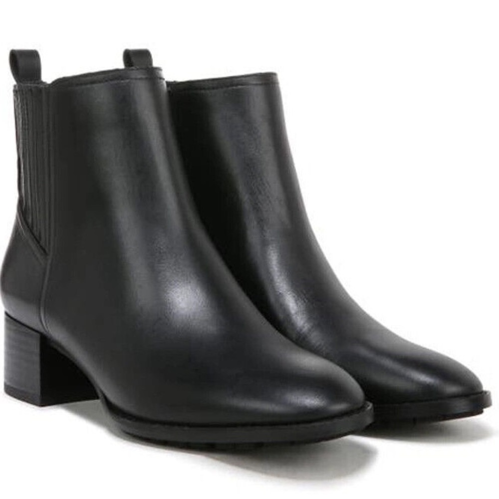 Sam Edelman Women Kaiti Block Heel‎ Leather/Elastic Gore Bootie US 6.5